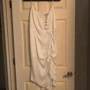 Naked Zebra White Cocktail Dress Lg